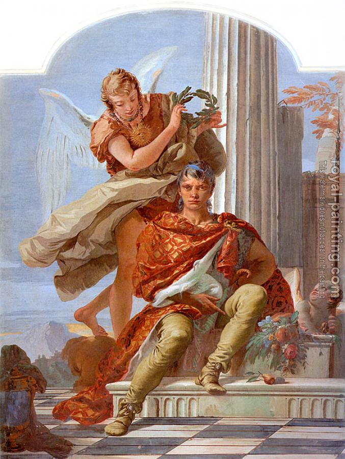 Giovanni Battista Tiepolo : Virtue Crowning Honor